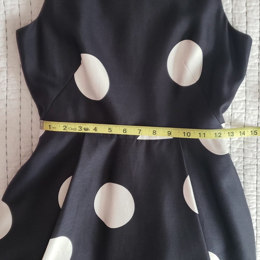 Silk and Cotton blend Polka Dot Sleeveless Dress - Picture 9 of 9